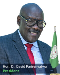 Hon. Dr. David Pagwesese Parirenyatwa, President of SAA