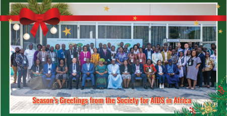 Season’s Greetings from the Society for AIDS in Africa | Vœux de la Société africaine Anti-Sida